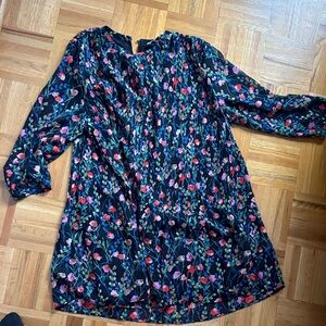 Zara Floral Midi Dress - Black and Red